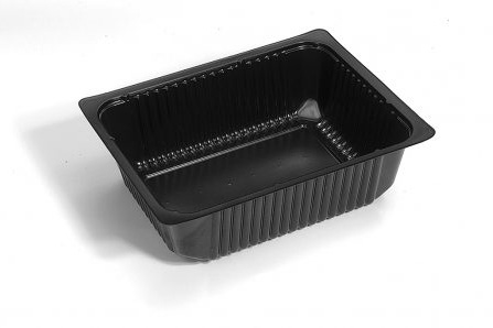 1 Cmpt Meal Tray 6044 Black