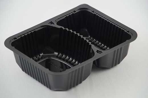 2 Cmpt Dual Ovenable Hamburger Tray 6277 CPET