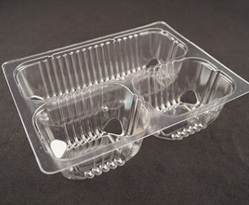 3 Cmpt Lunchable Tray 6543 Clear