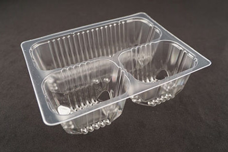 3 Cmpt Lunchable Tray 6544 Clear