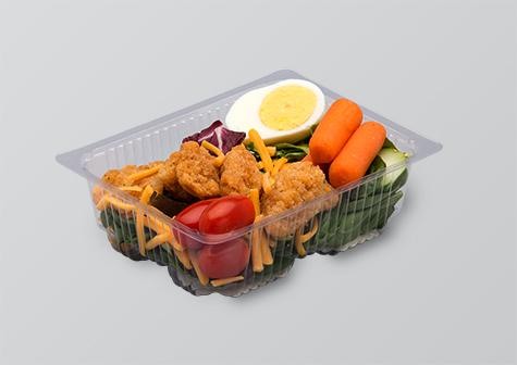 Clear plastic meal container - Flip it Fresh container