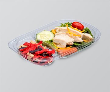 Plastic meal platter