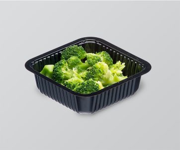 Portion control plastic tray